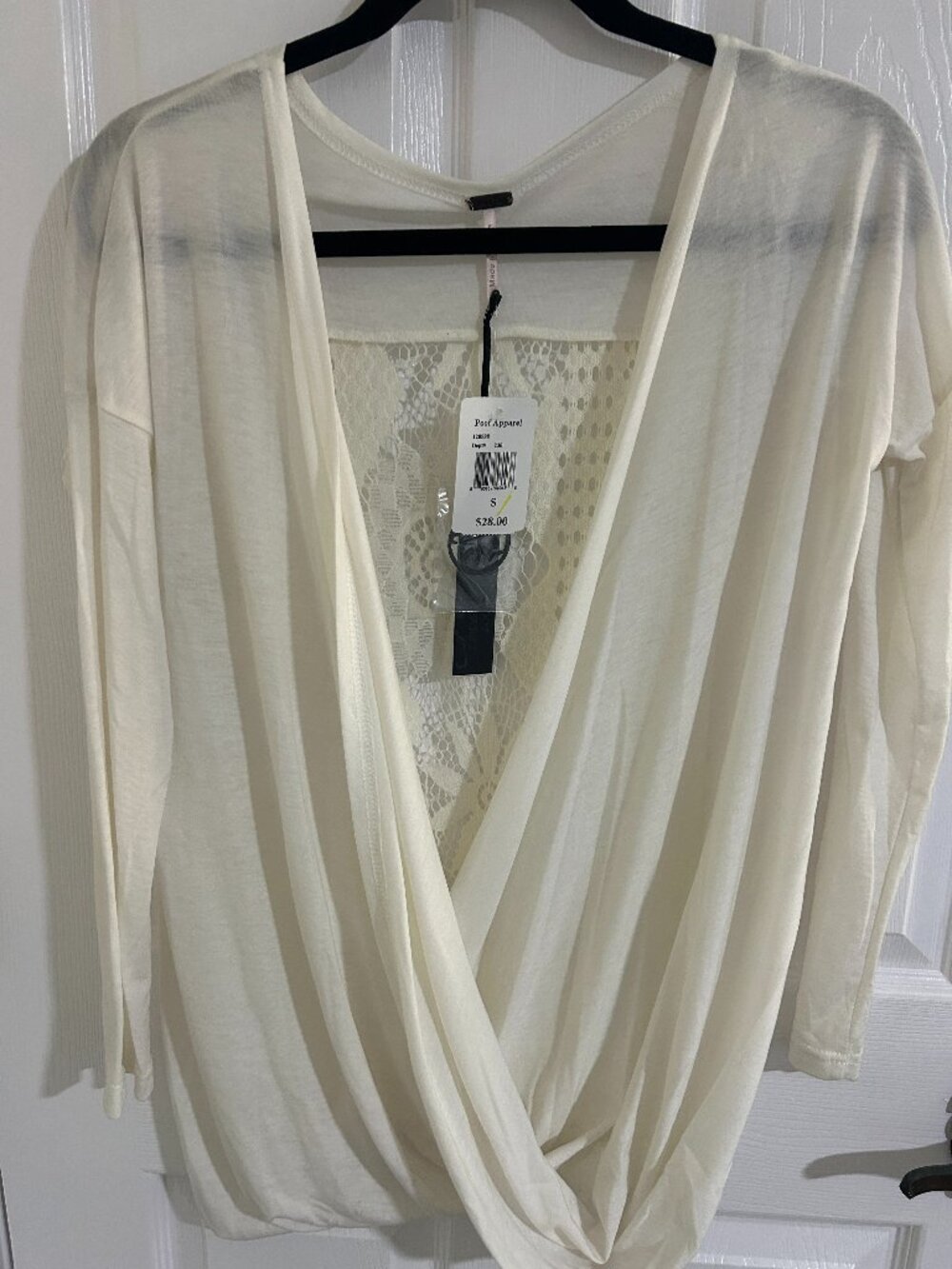 Poof Apparel Small NWT White Blouse
